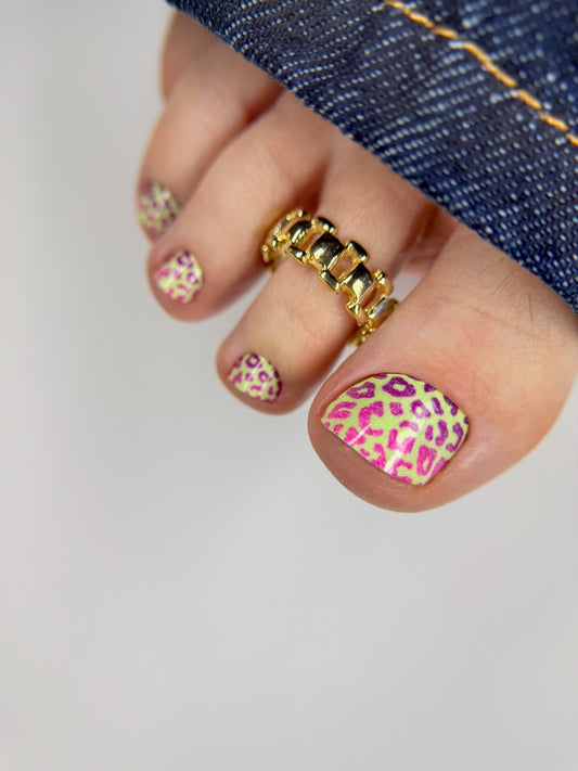Large nail decoration films for pedicure - 1079D 