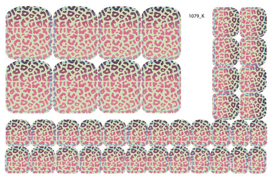 Nail decoration films for pedicure - 1079K 