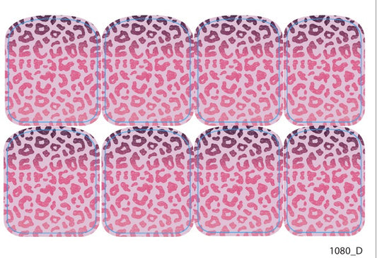 Large nail decoration films for pedicure - 1080D 