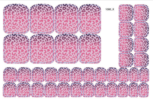 Nail decoration films for pedicure - 1080K 