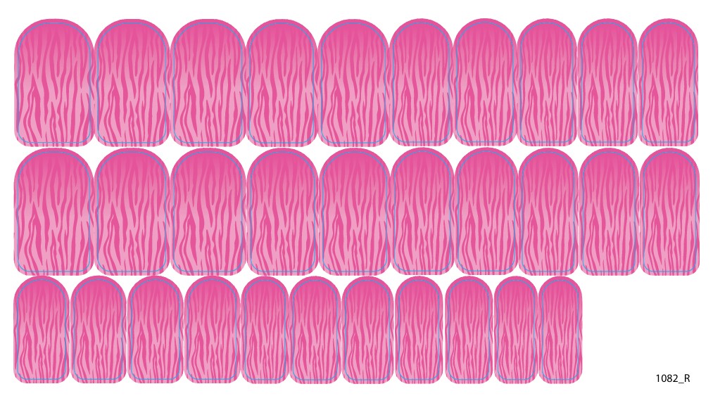 Nail decoration films for manicure - 1082R 