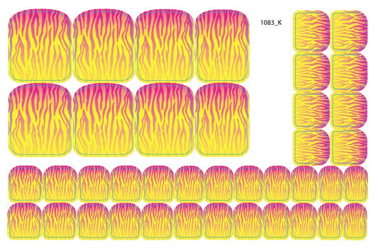 Nail decoration films for pedicure - 1083K 
