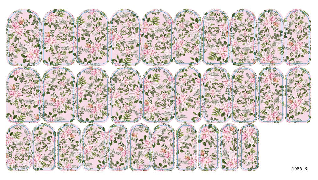 Nail decoration films for manicure - 1086R 