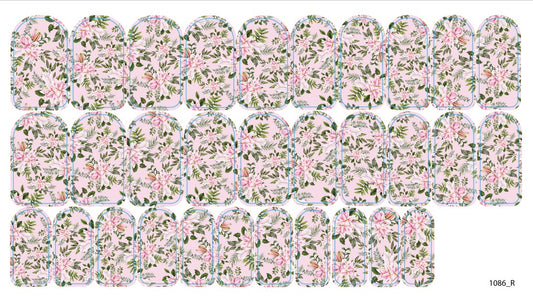 Nail decoration films for manicure - 1086R 