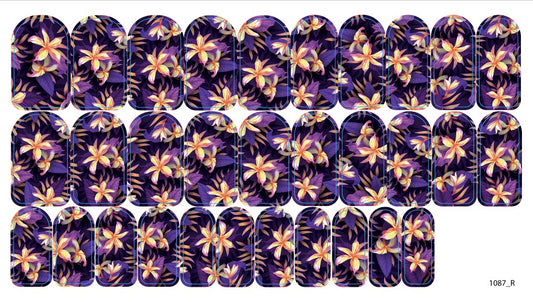 Nail decoration films for manicure - 1087R 