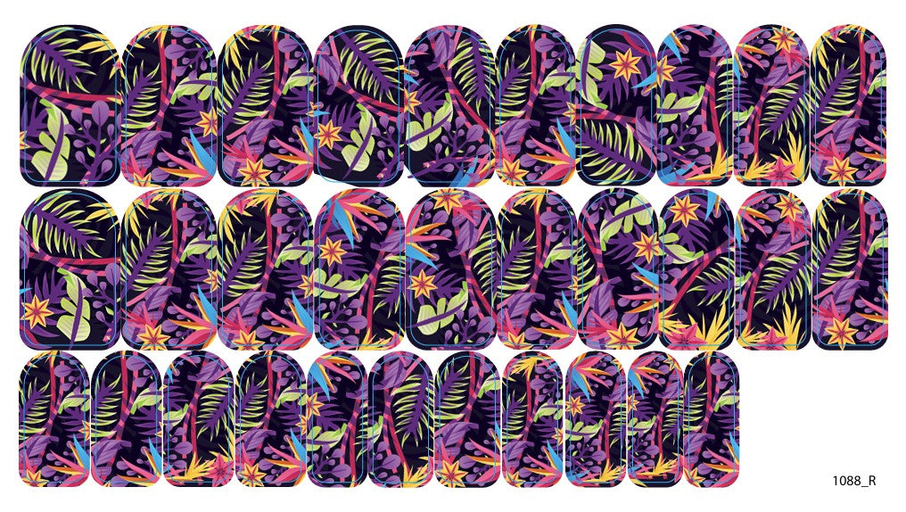 Nail decoration films for manicure - 1088R 