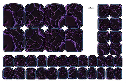 Nail decoration films for pedicure - 1089K 