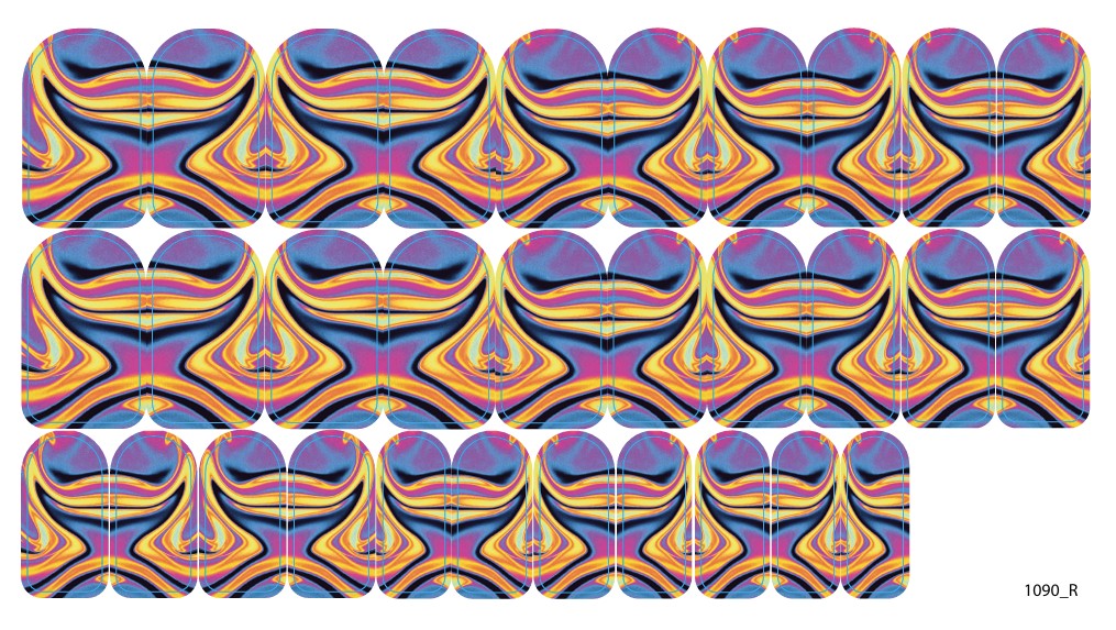 Nail decoration films for manicure - 1090R 