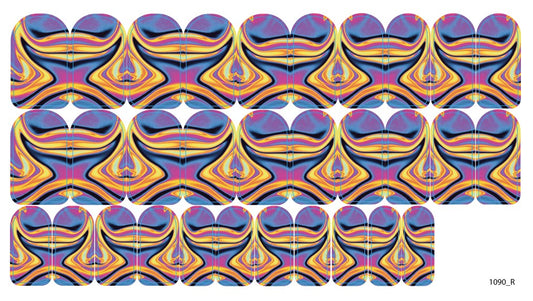 Nail decoration films for manicure - 1090R 