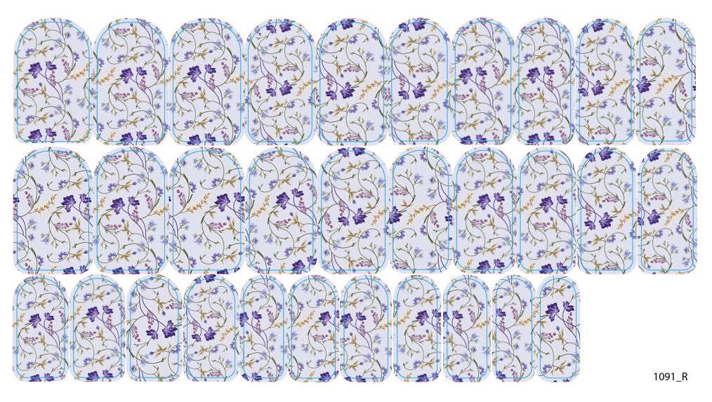 Nail decoration films for manicure - 1091R 