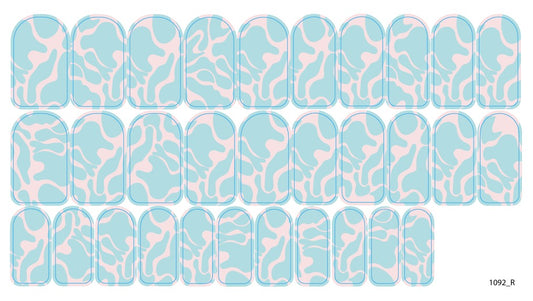 Nail decoration films for manicure - 1092R 