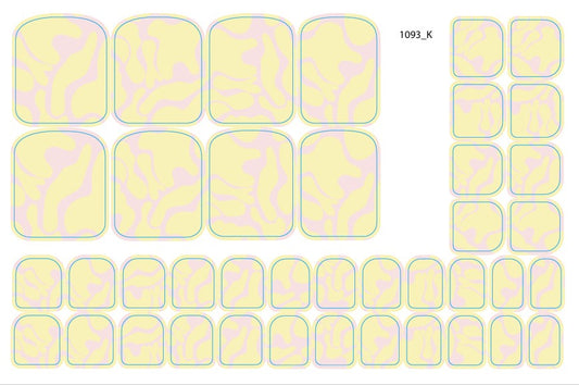 Nail decoration films for pedicure - 1093K 