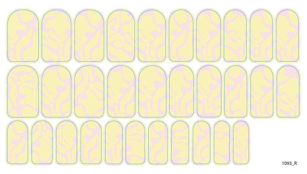 Nail decoration films for manicure - 1093R 