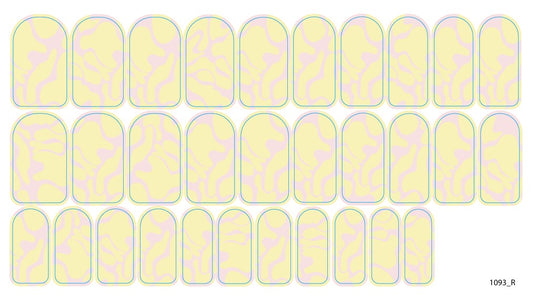 Nail decoration films for manicure - 1093R 