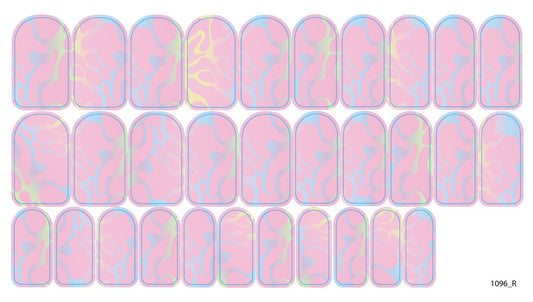 Nail decoration films for manicure - 1096R 