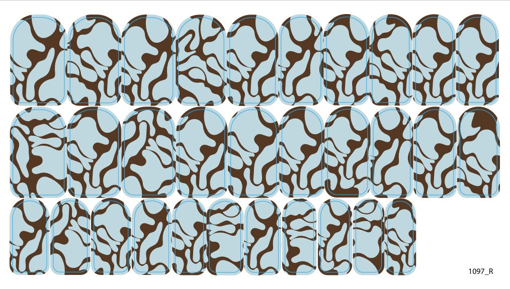 Nail decoration films for manicure - 1097R 