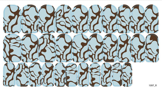 Nail decoration films for manicure - 1097R 