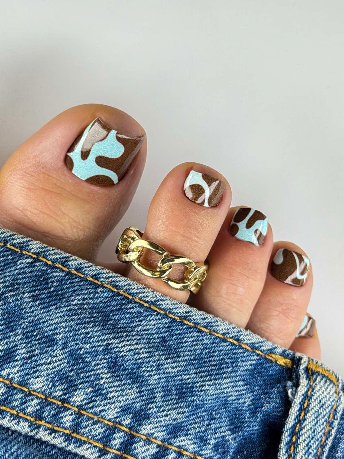 Nail decoration films for pedicure - 1098K 