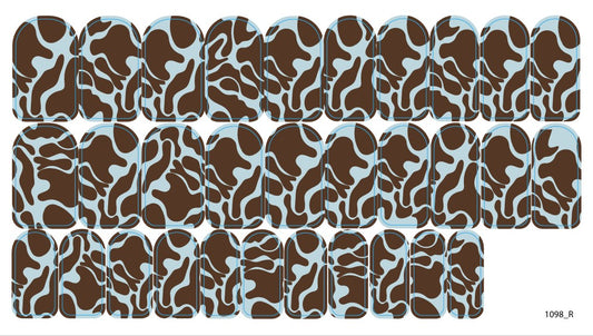 Nail decoration films for manicure - 1098R 