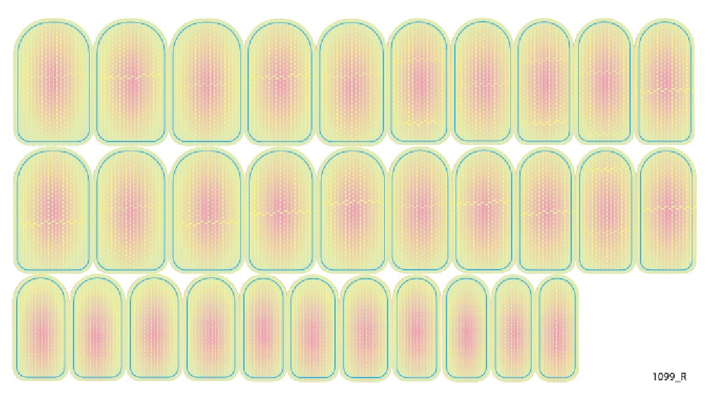 Nail decoration films for manicure - 1099R 