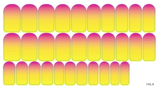 Nail decoration films for manicure - 1102R 