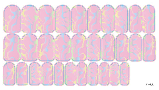 Nail decoration films for manicure - 1105R 