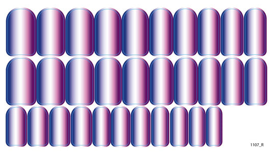 Nail decoration films for manicure - 1107R 