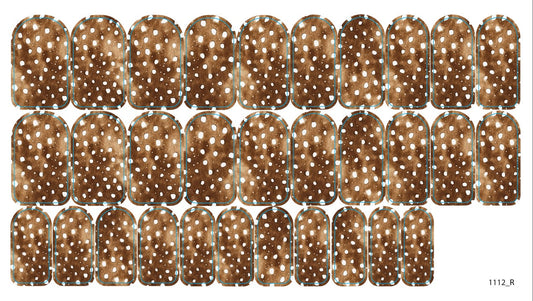 Nail decoration films for manicure - 1112R 