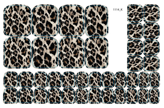 Nail decoration films for pedicure - 1114K 