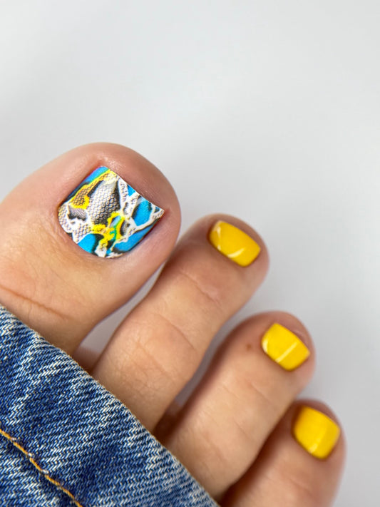 Large nail decoration films for pedicure - 1115D 