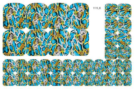 Nail decoration films for pedicure - 1115K 