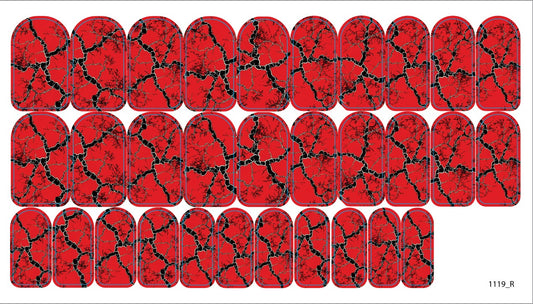 Nail decoration films for manicure - 1119R 