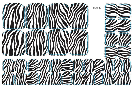 Nail decoration films for pedicure - 1122K 