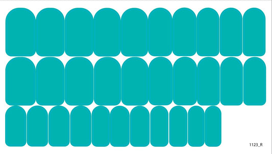 Nail decoration films for manicure - 1123R 