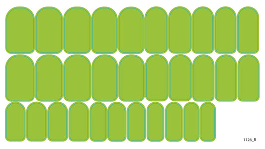 Nail decoration films for manicure - 1126R 