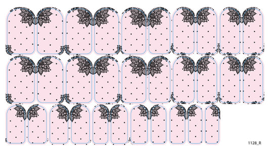 Nail decoration films for manicure - 1128R 