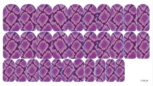Nail decoration films for manicure - 1129R 