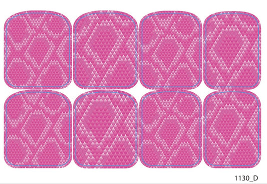 Large nail decoration films for pedicure - 1130D 