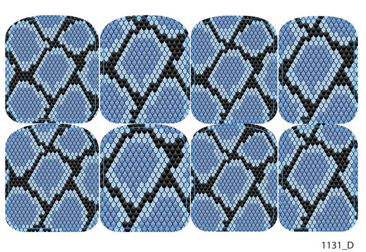 Large nail decoration films for pedicure - 1131D 