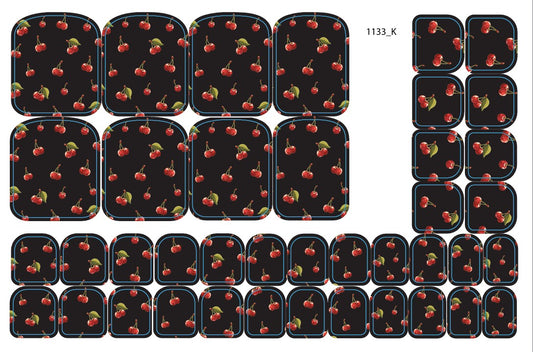 Nail decoration films for pedicure - 1133K 