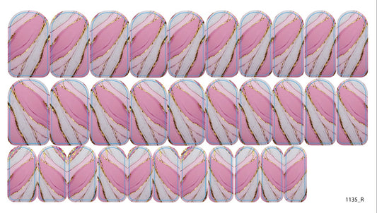 Nail decoration films for manicure - 1135R 