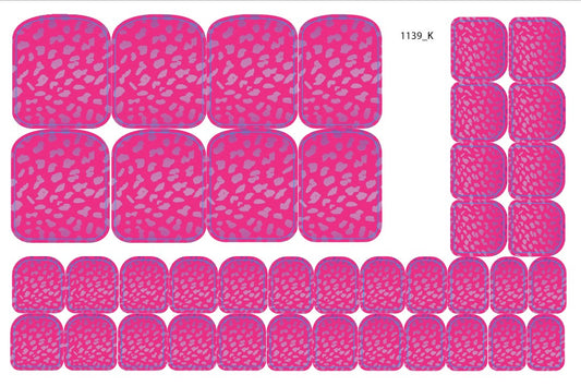 Nail decoration films for pedicure - 1139K 