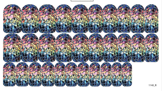 Nail decoration films for manicure - 1140R 