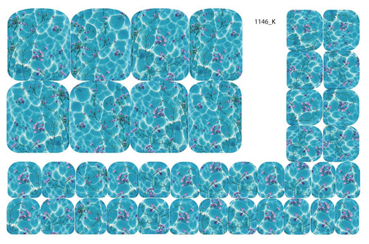 Nail decoration films for pedicure - 1146K 