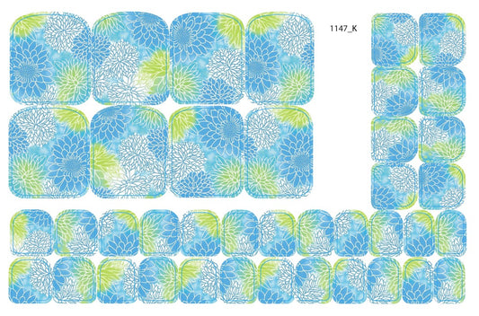 Nail decoration films for pedicure - 1147K 