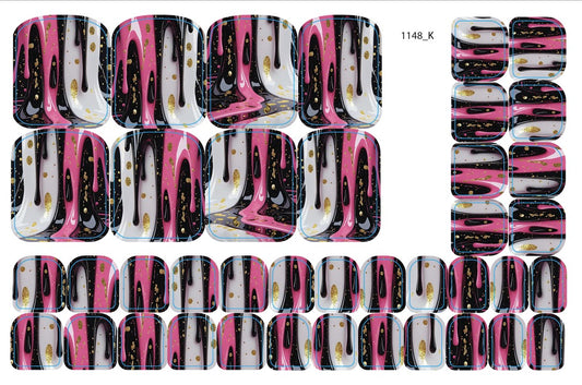 Nail decoration films for pedicure - 1148K 
