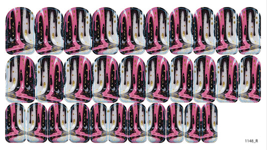 Nail decoration films for manicure - 1148R 