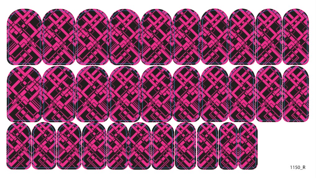 Nail decoration films for manicure - 1150R 