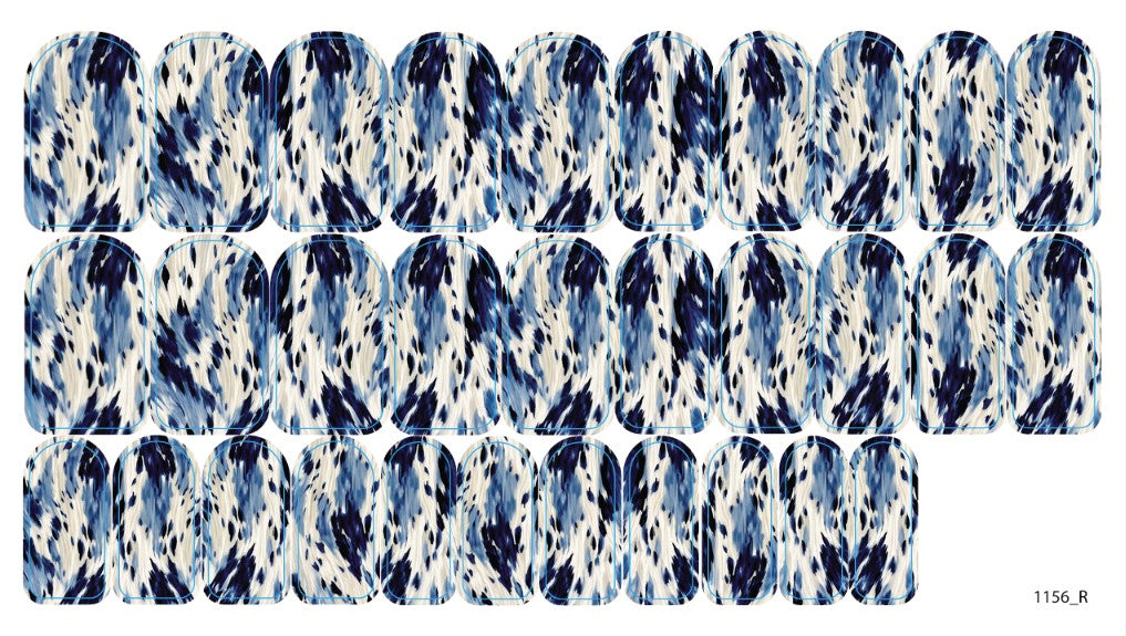 Nail decoration films for manicure - 1156R 