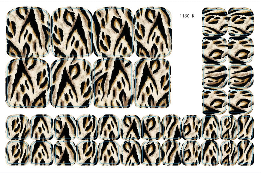 Nail decoration films for pedicure - 1160K 